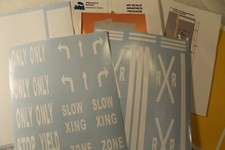 Highways and Byways Ho scale graphic pack roadway decals.