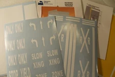 Highways and Byways Ho scale graphic pack roadway decals.