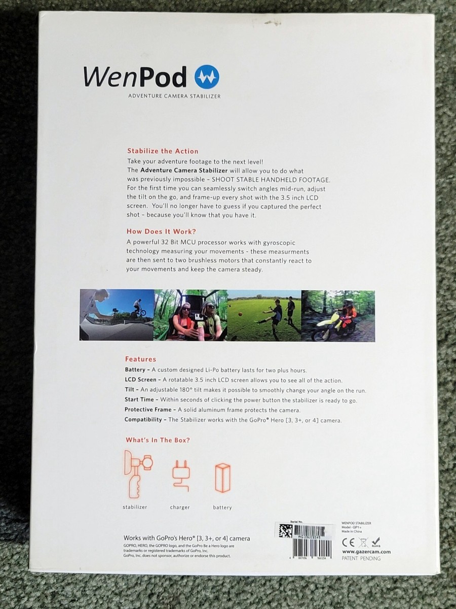 WenPod GP1+ GoPro Stabilizer - NEW | eBay