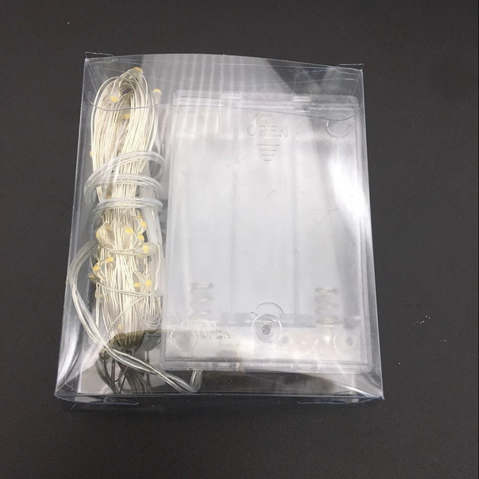 Battery Operated LED Fairy lights 2M-10M Fairy silver lights - Image 2 of 4