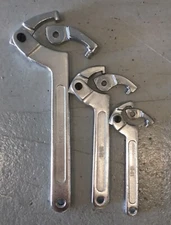 6 PC Hook Adjustable Spanner Wrench Set 3/4" -4 3/4"