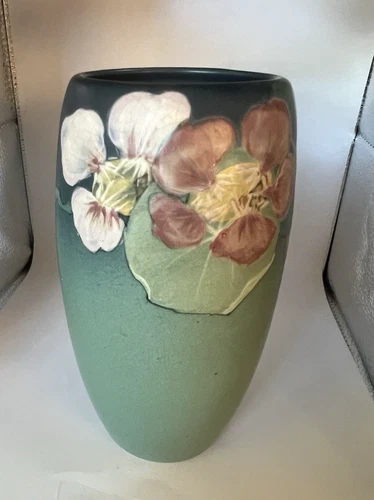 Weller Vase c1920's Ruth Axline Beautiful Floral Orchid or Dogwood Design