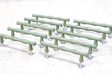 10 Bamboo Pulls Plant Handles Drawer Knobs Cabinet Pulls CAST IRON Hardware
