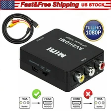 HDMI To RCA AV Adapter Converter Cable CVBS 3RCA 1080P Composite Video Audio Lot