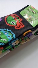 New Nickelodeon Teenage Mutant Ninja Turtles Socks 2 Pairs New Size Medium 6-10
