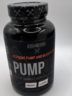 Axe & Sledge Pumpies Extreme Nitric Oxide & Pump Vascularity Formula 100 VCaps