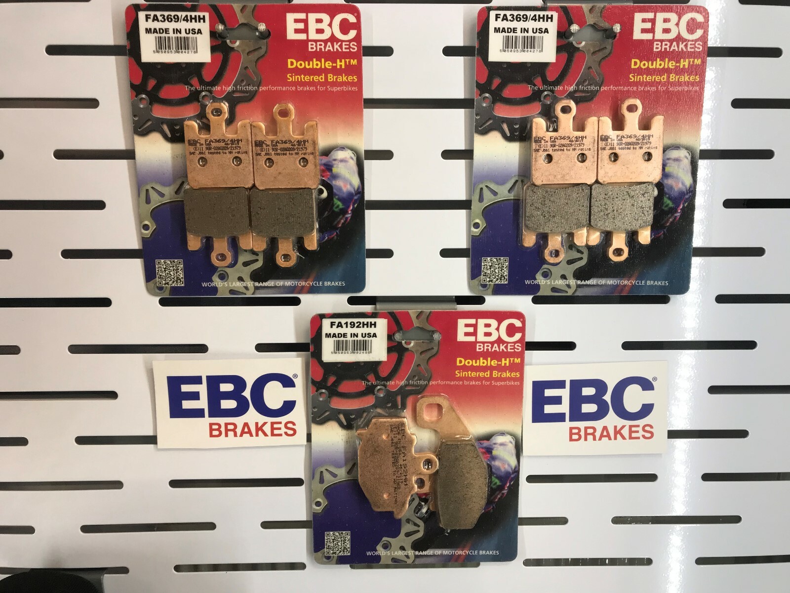 KAWASAKI ZX6R 636 BRAKE PADS FULL SET FRONT AND REAR 2003 TO 2006 EBC SINTERED
