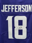 Justin Jefferson Signed NIKE Minnesota Vikings Football Jersey NFL VSA COA