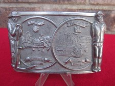 International Harvester Reaper Axial Flow Combine Spec Cast Pewter Belt Buckle