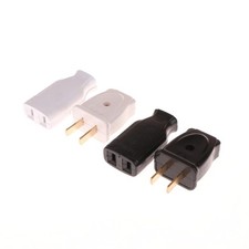 1/5PCS New America 2 Pole 10A Male US Wiring Plug Adapter Female Socket
