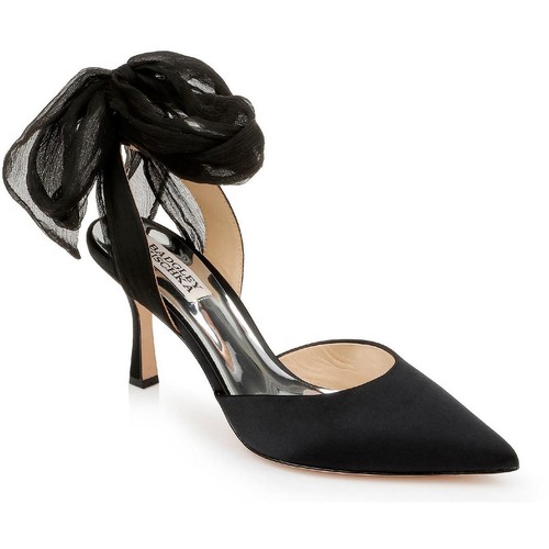 Badgley Mischka Womens Blaze Black Slingback Heels 7.5 Medium (B,M) BHFO 0582