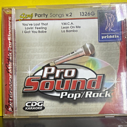 Priddis Karaoke Standard CD+G Party Songs Vol. 2 Pop/Rock English CDG 1326G