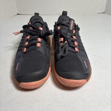 K-Swiss Women s Ultrashot 3 Tennis Shoes Asphalt and Peach Amber EUC Size 7