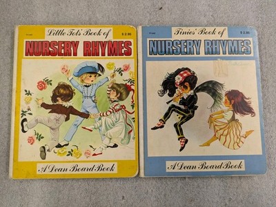 Lot Of 2 - A Dean Board Book - Nursery Rhymes - Tinies' & Little Tots' - Vintage