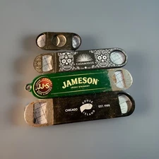 Jameson Green Whiskey, Casamigos Skull, Goose Island Branded Bottle Openers 