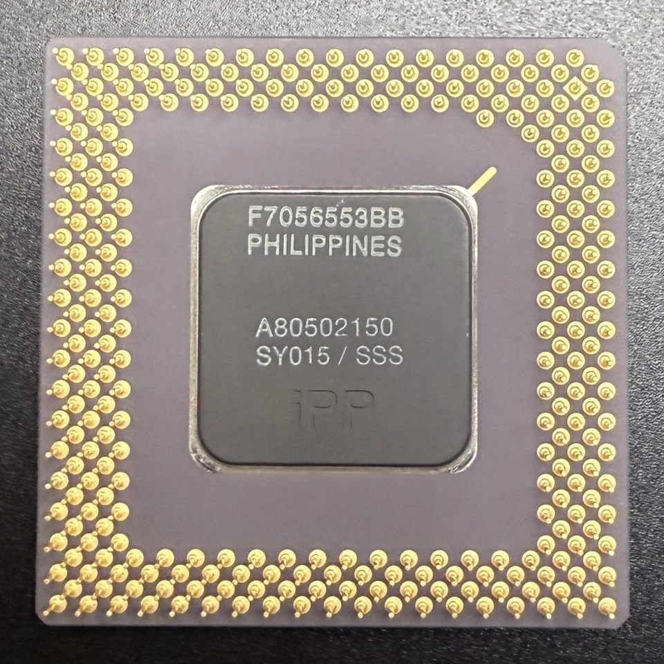 Intel Pentium A80502150 CPU SY015 150MHz 60MHz Bus 3.3V SPGA 32bit x86 Processor - Image 3 of 3