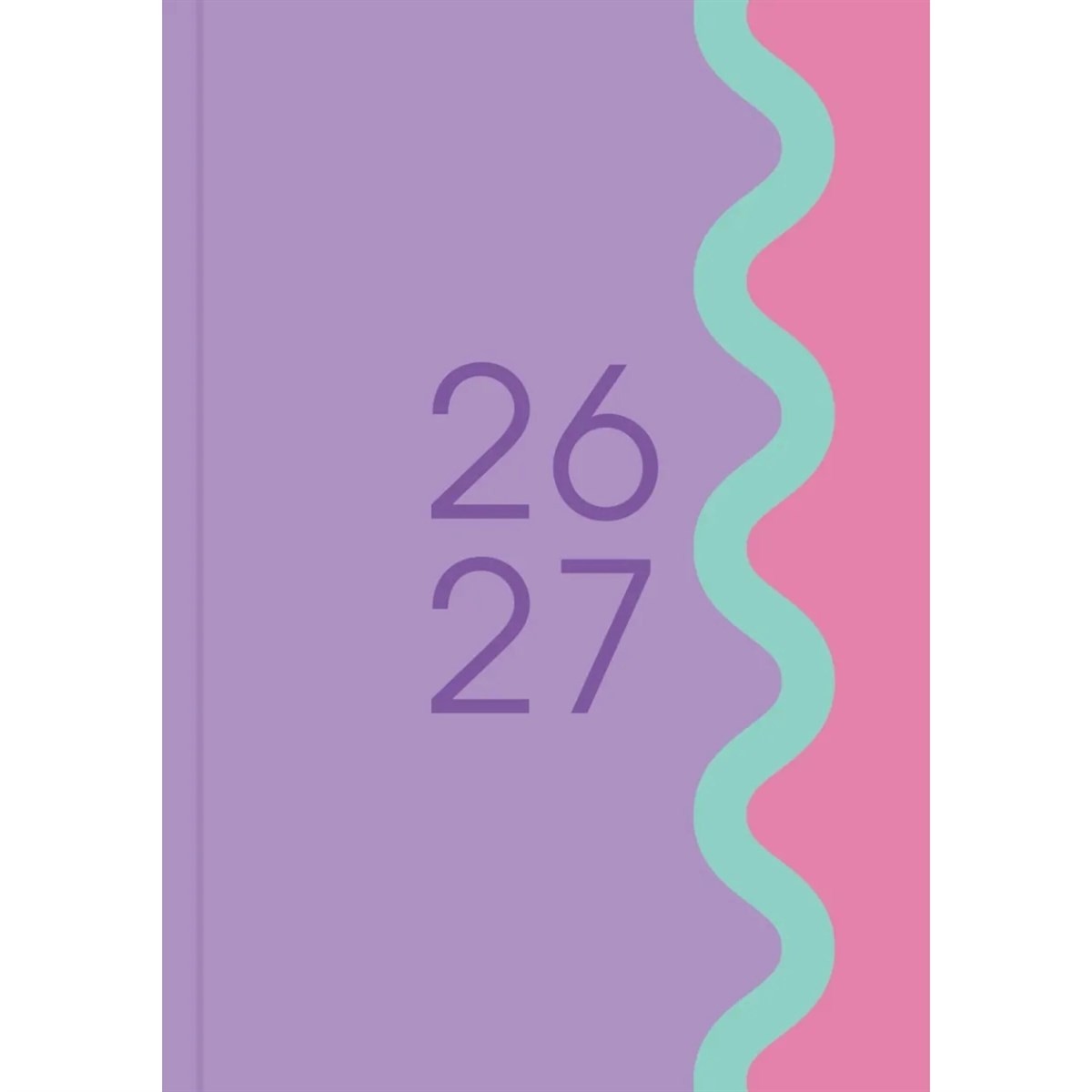 Purple Vibrant Academic Day To View A5 Diary 2026 - 2027, Gift