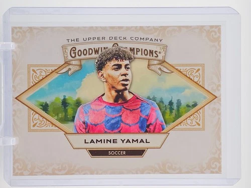 LAMINE YAMAL 2025-26 UPPER DECK GOODWIN CHAMPIONS VARIATION #98 SOCCER A Q2550