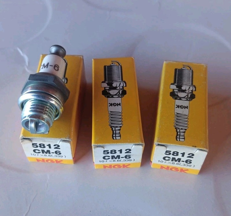 (3Pk) NGK CM6 Spark Plugs fits DA, DLE, 3W, GP