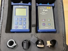 AFL Noyes OPM5 Optical Power Meter OLS4 Laser Source Fiber Optic Loss Test Set