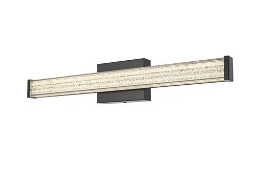 Living District Jaxx 24" Led Wall Sconce in Black - Picture 3 of 9