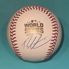 THEO EPSTEIN (Cubs) Signed Official 2016 WORLD SERIES Baseball Beckett (BAS)