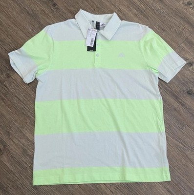 Adidas Ultimate Sport GolfPolo Multi Color Neon Striped SAMPLE Shirt Mens M