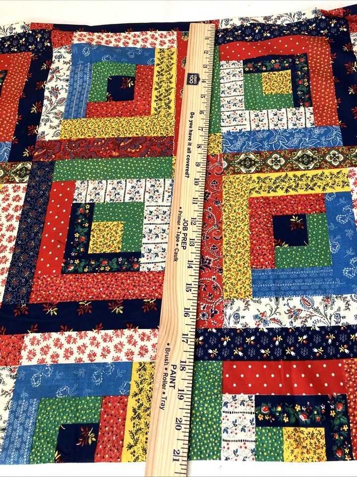 Edredón artesanal de tela de algodón country retazos arte popular Cranston 1 yarda 20" Foto 2 de 4