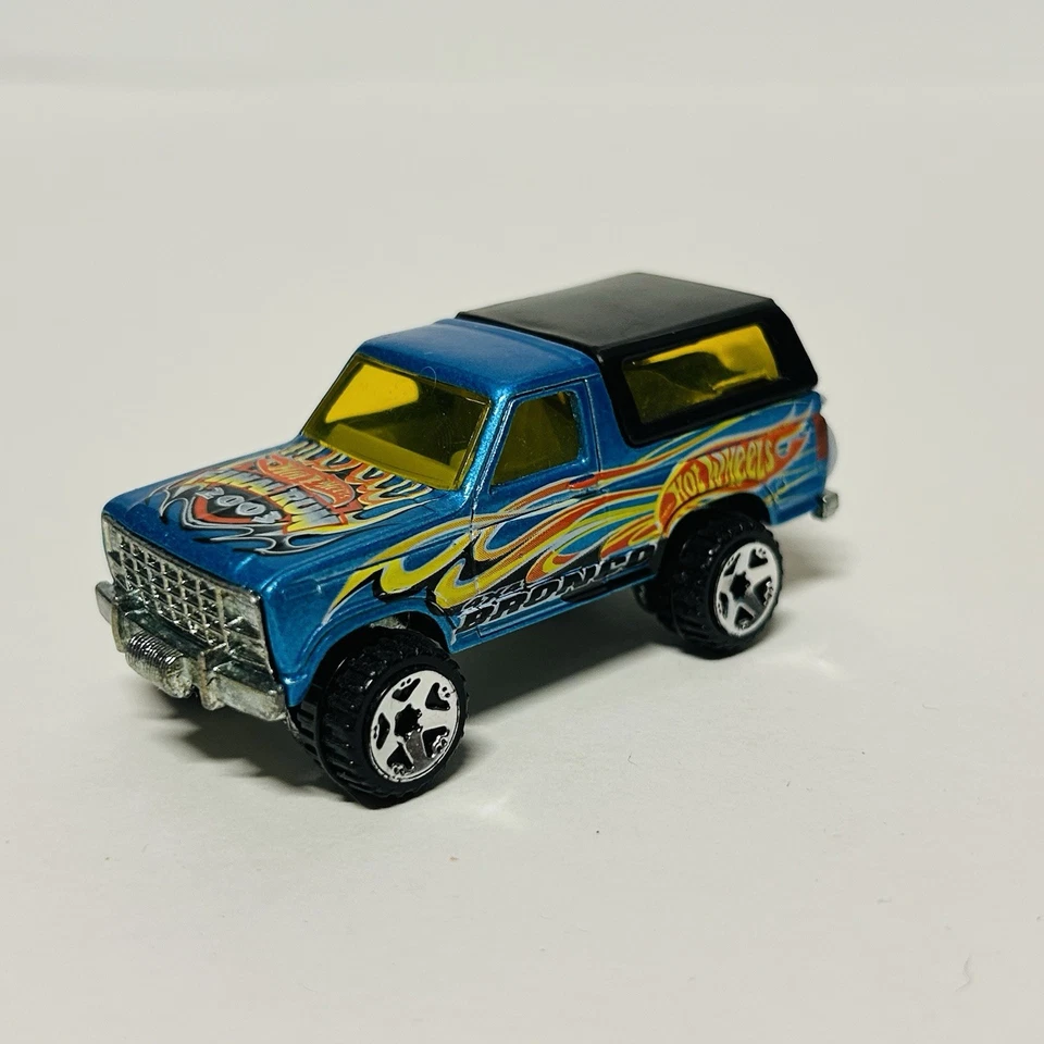 2003 Hot Wheels Final Run Series '79 Ford Bronco Blue 1/64 Truck New Loose 4x4 - Image 2 of 4