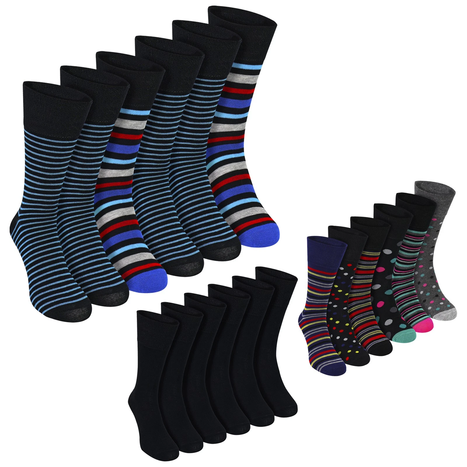 Sock Snob - 6 Pack Mens Bamboo Non Elastic Socks Breathable Everyday Comfort
Opens in a new window o