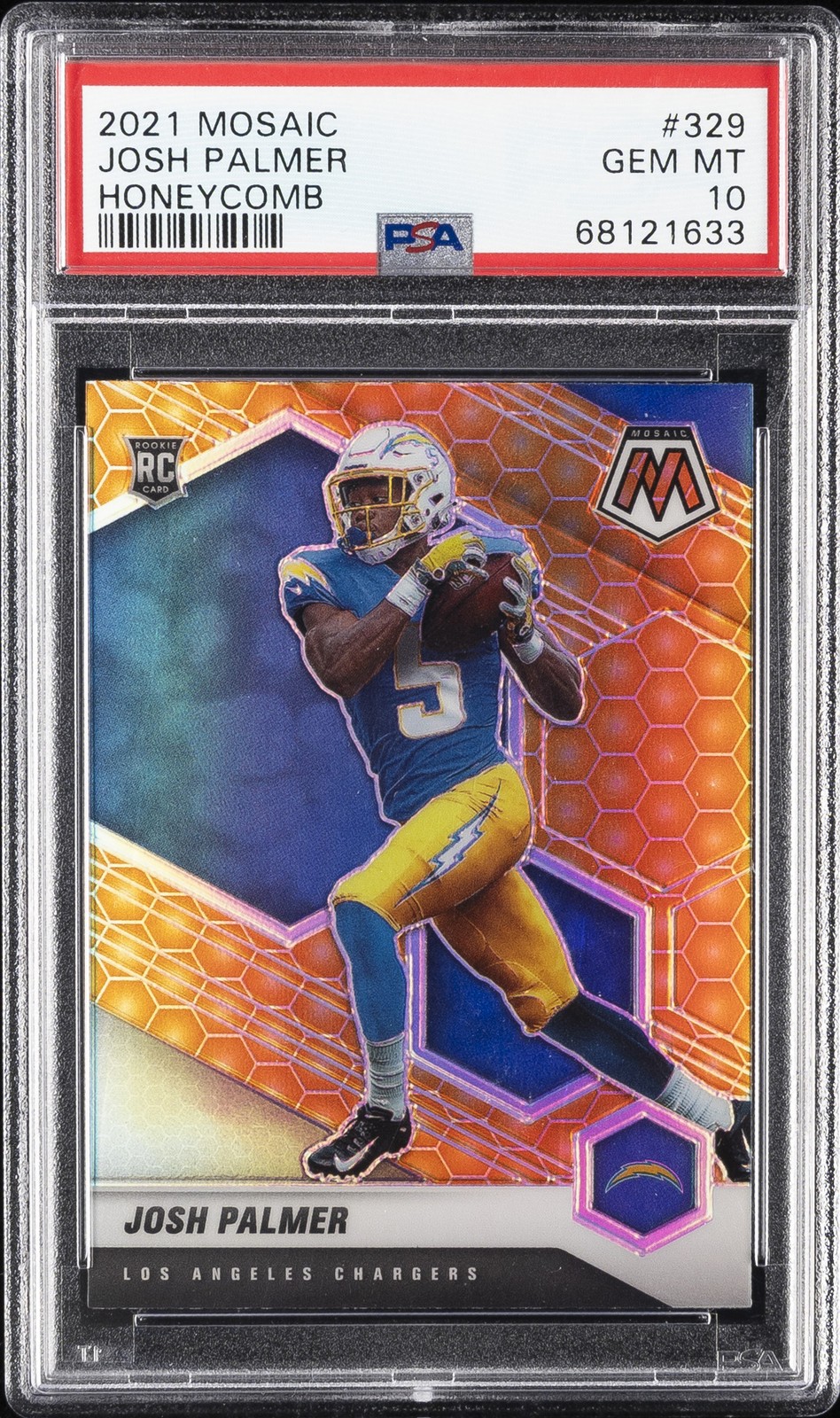 2021 PANINI MOSAIC HONEYCOMB #329 JOSH PALMER PSA 10
