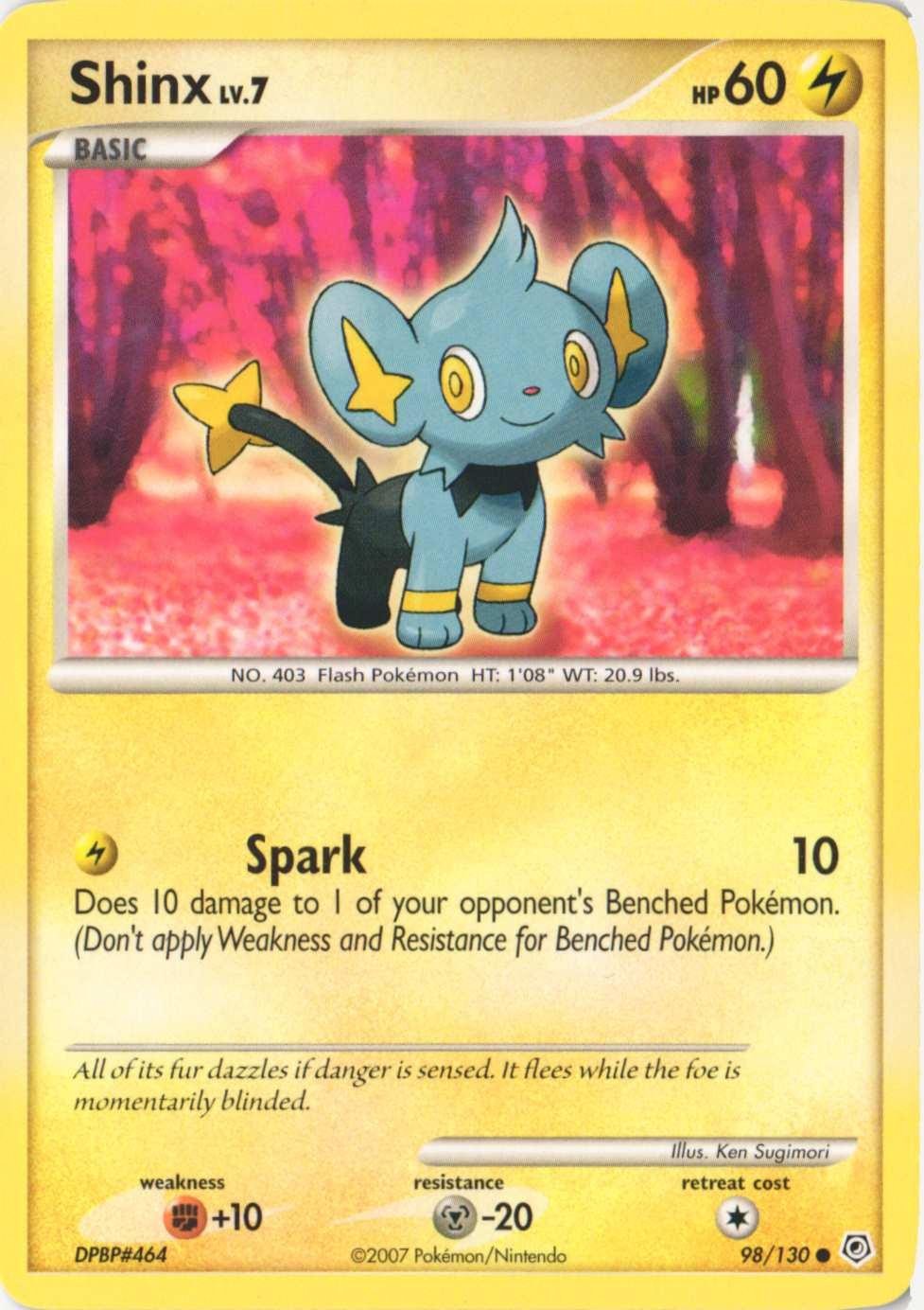 Shinx 98/130 Common Diamond & Pearl Pokemon Near Mint