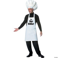 Rasta Imposta Bun Maker, White, One Size Costume - One Size Fits Most
