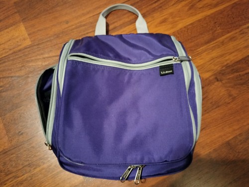 L.L.Bean Personal Organizer toiletry bag in purple nylon