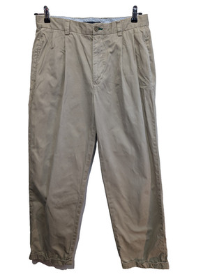 Tommy Hilfiger Chino Hose mit Zange Vintage Schnitt Creme W34 L32