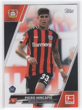 #124 2021 Topps Bundesliga Base ; Piero Hincapie Rookie Bayer 04 Leverkusen