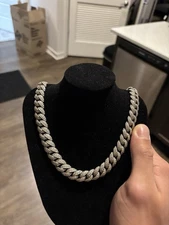 12mm moissanite cuban link chain