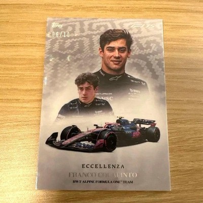 Franco Colapinto 2022 Topps Eccellenza Limited 10 Card Gray Background