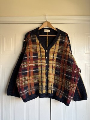 RARE Vintage Rowan Wool Cardigan ''Jake'' Amanda Griffiths (1992) Hand Knit Unisex