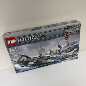 Lego Agents Mission 4 Set 8633 Speedboat Rescue Discontinued 2008 NEW SEALED