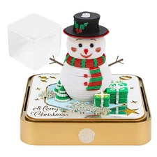 3D Calendar Notepad 2026 Paper Carving Notepad Carving Snowman Calendar