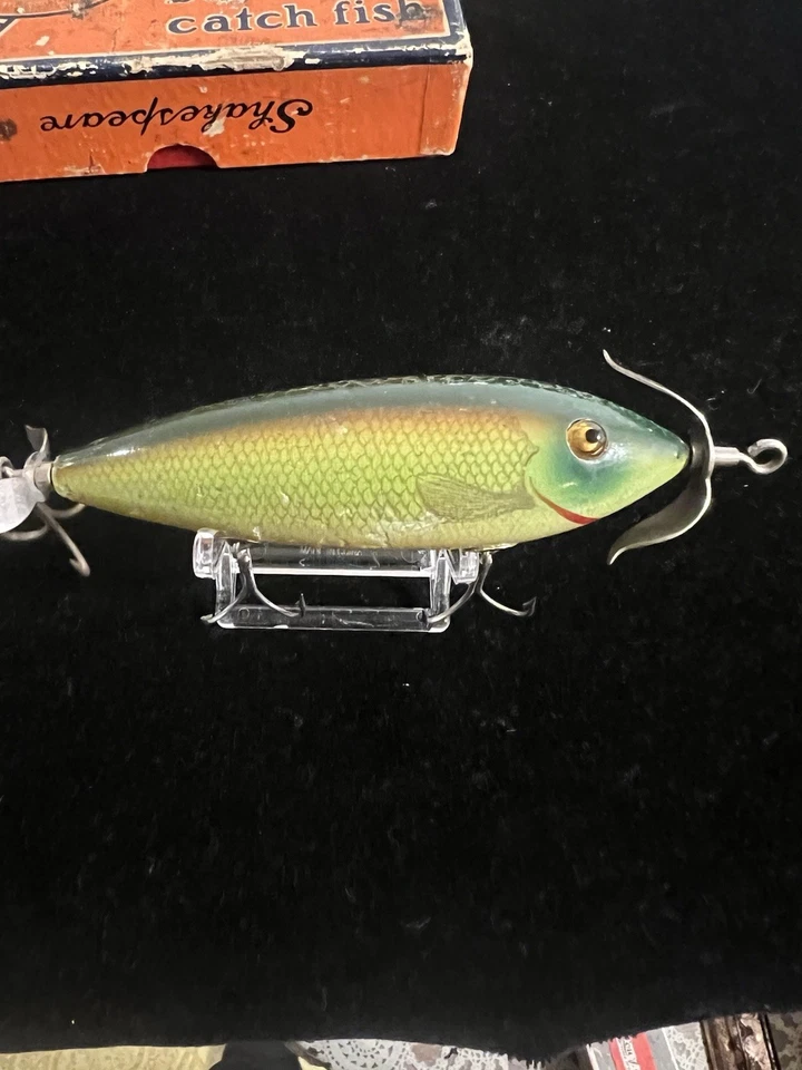 Винтажная подводная рыболовная приманка Shakespeare Submarine Minnow No42 1930-е отличное состояние - Изображение 4 из 4