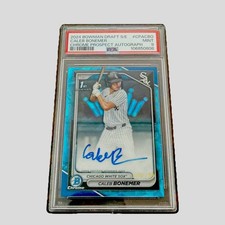 Caleb Bonemer Bowman 1st Auto Sapphire /199 PSA 9 Chrome Draft