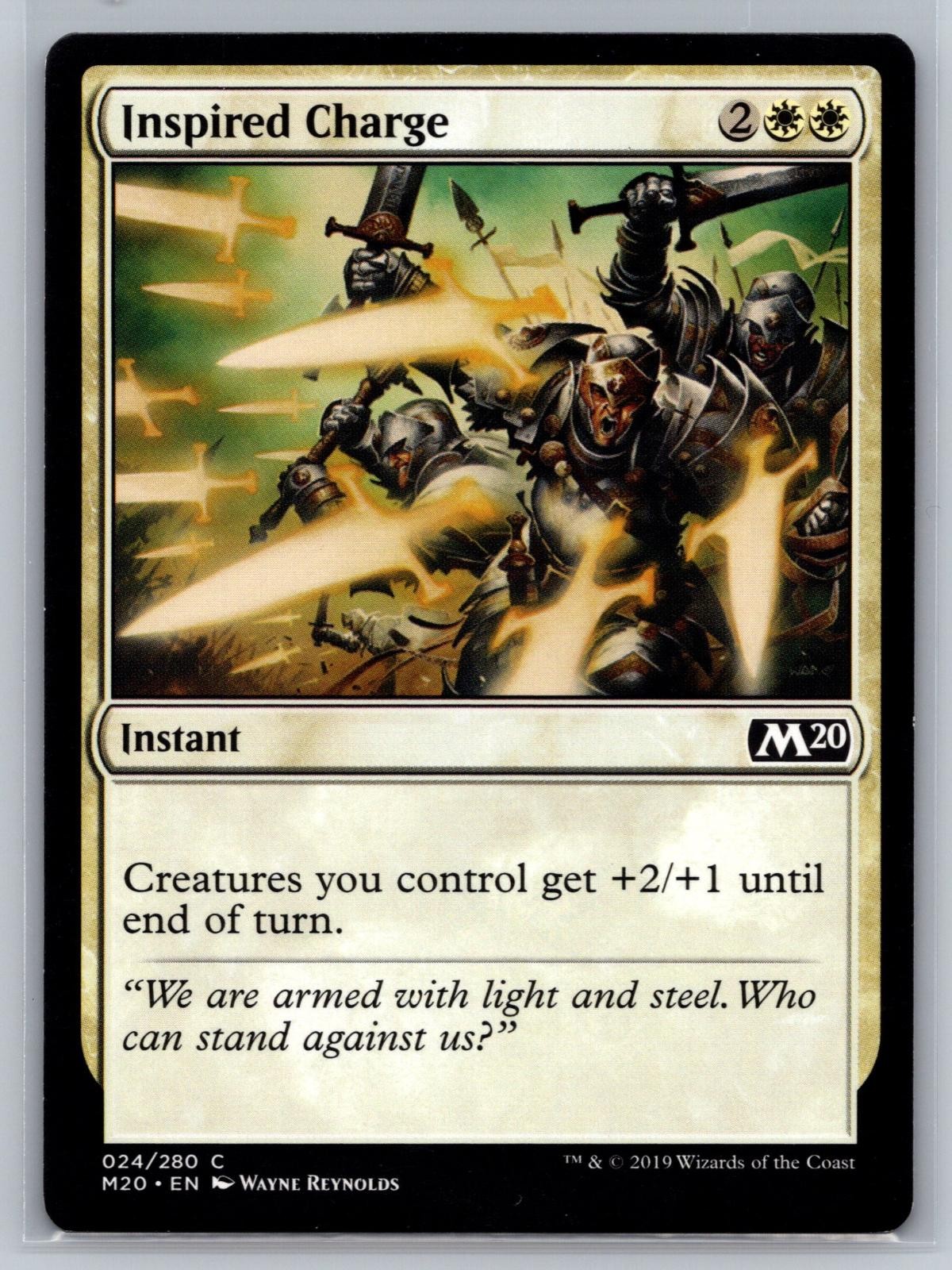 Inspired Charge 24 Common Core Set 2020 Magic: The Gathering MP