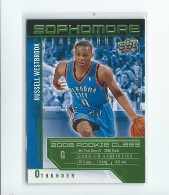 2009-10 Upper Deck Sophomore Sensations #SSRW Russell Westbrook Thunder
