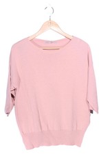 Blaumax Damen Sweatshirt Gr. 32/XS Rosa Casual 3/4-Arm Rippstrick