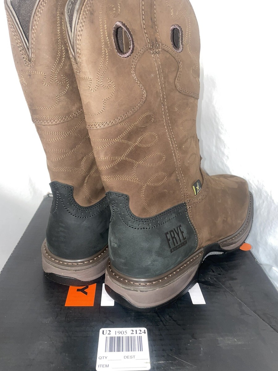 Frye Cowboy Work Boots Steel Toe Frye Supply 10” Western Work Boot