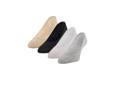 Peds Women's Extended Size Ultra Low 4 Pack Sport Liner Socks