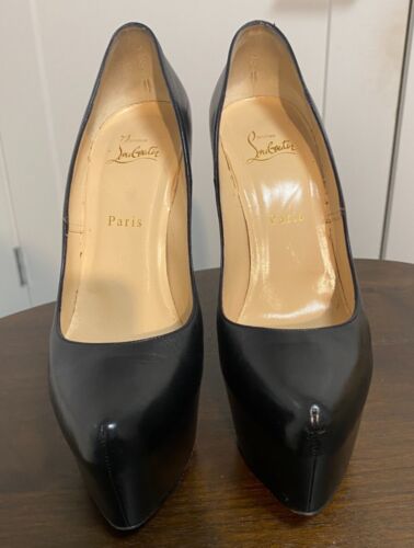 Christian Louboutin Daffodile 160mm Kid Chunky Platform Pumps/Heels Size 40 - Picture 1 of 5