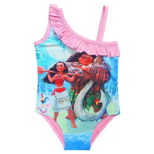 kids girls moana princess swimming bikini costume swimwear